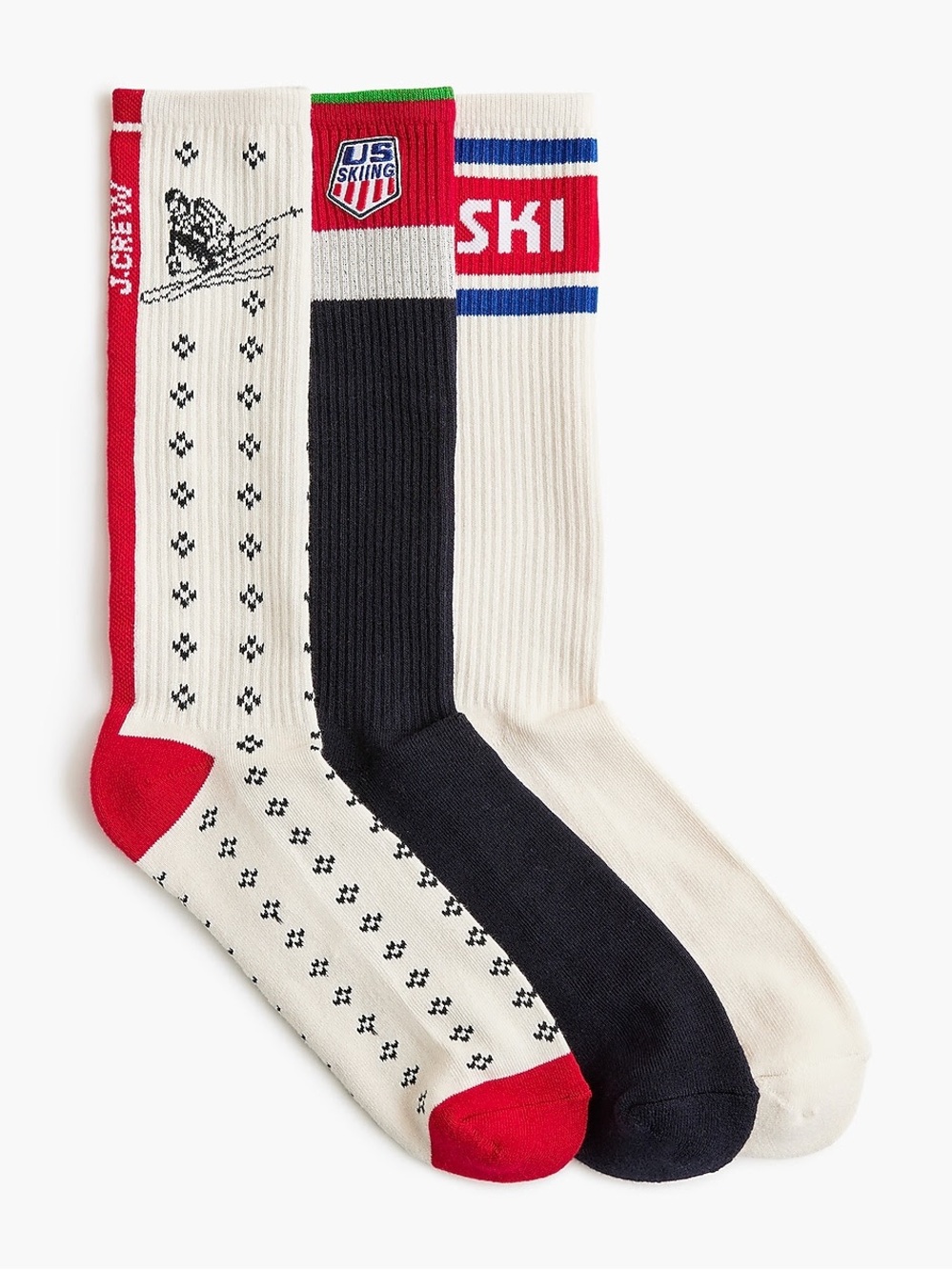 US Ski and Snowboard by J. Crew Cotton Socks Three-Pack